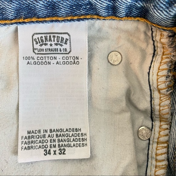 Levi Strauss Signature Regular Fit Blue Jeans - Picture 13 of 16